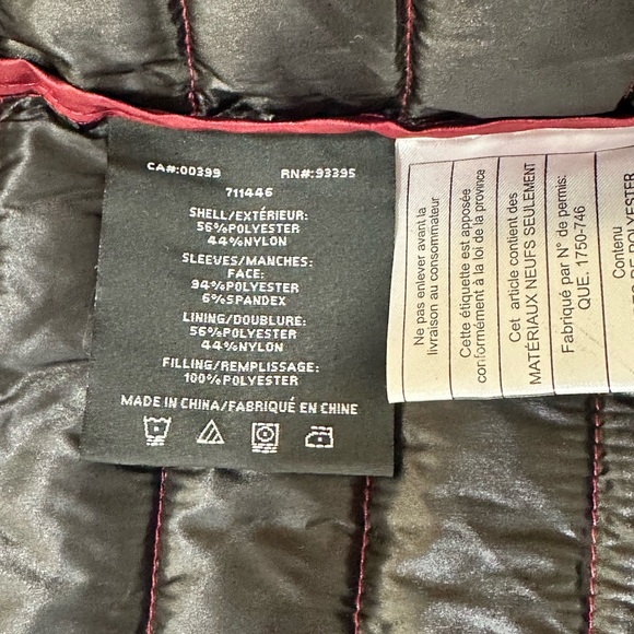 Laurier & Co. Wine Colored Gator Neck Hooded Puffer Soft Shell Sleeves L… - Picture 14 of 16